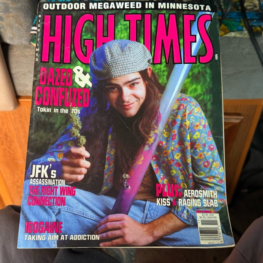 Rare 90s Dazed and Confused Movie High Times Magazine Issue  – November 1993